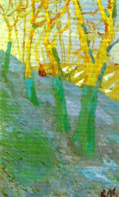 Kazimir Malevich trees Germany oil painting art